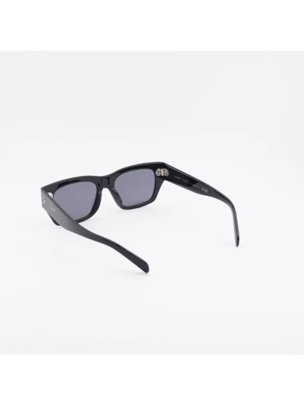 Celine CL40297U 01D Sunglasses Black Square Frame, Grey Polarized Lenses